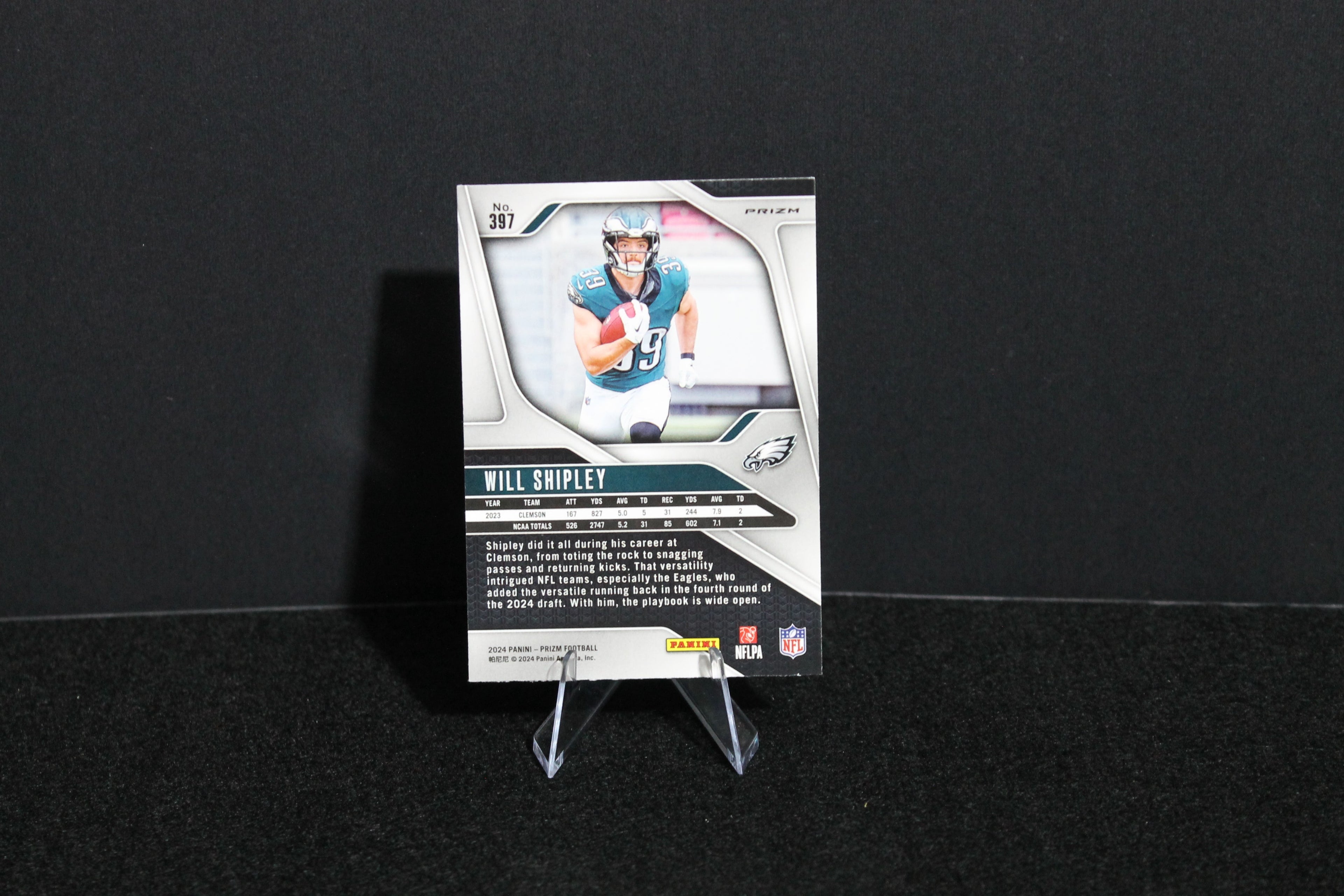 Will Shipley - 2024 Panini Prizm - Lazer - Rookie
