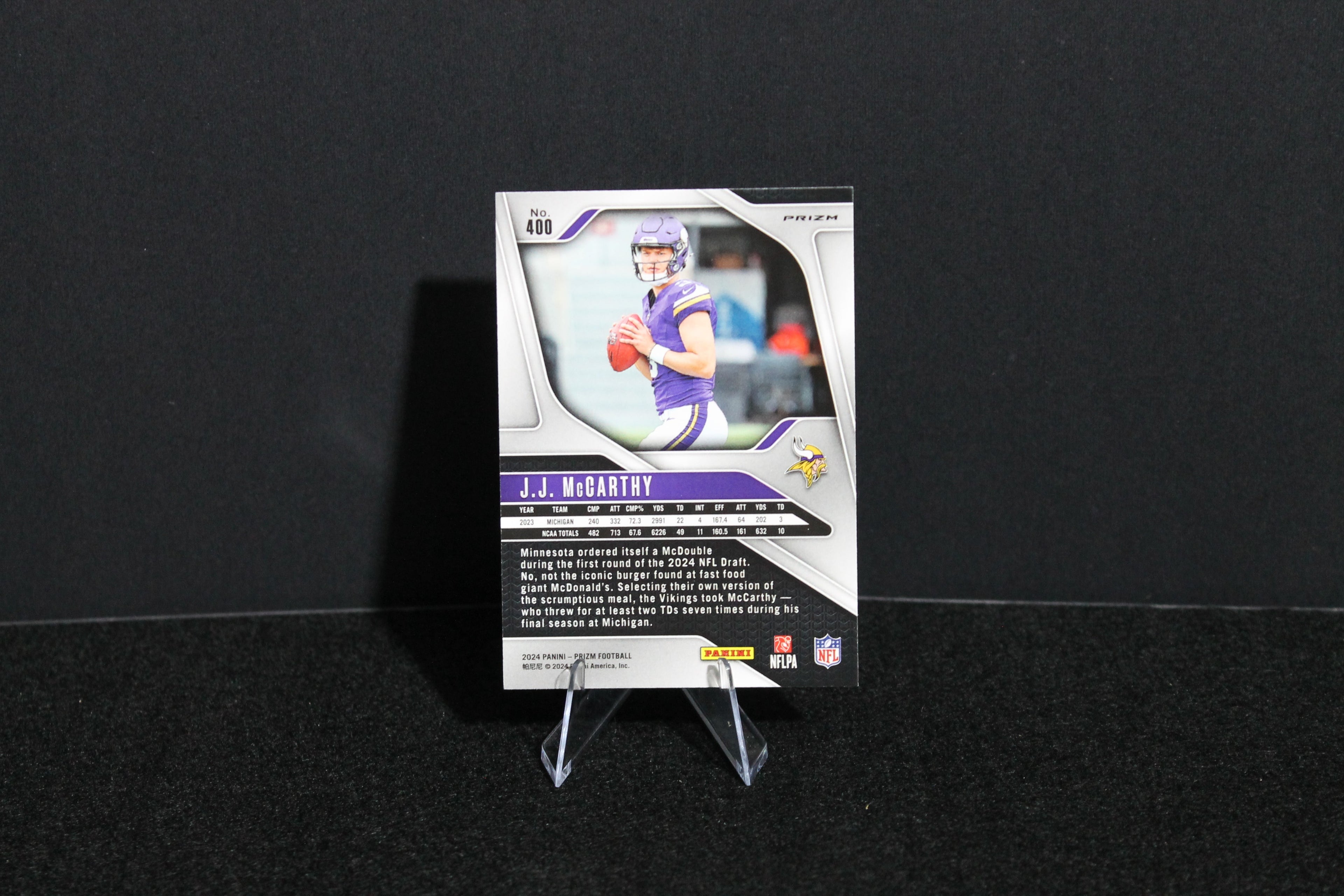 J.J. McCarthy - 2024 Panini Prizm - Disco - Rookie