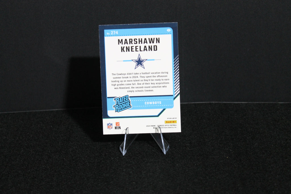 Marshawn Kneeland - 2024 Donruss Optic - Blue Hyper - Rated Rookie