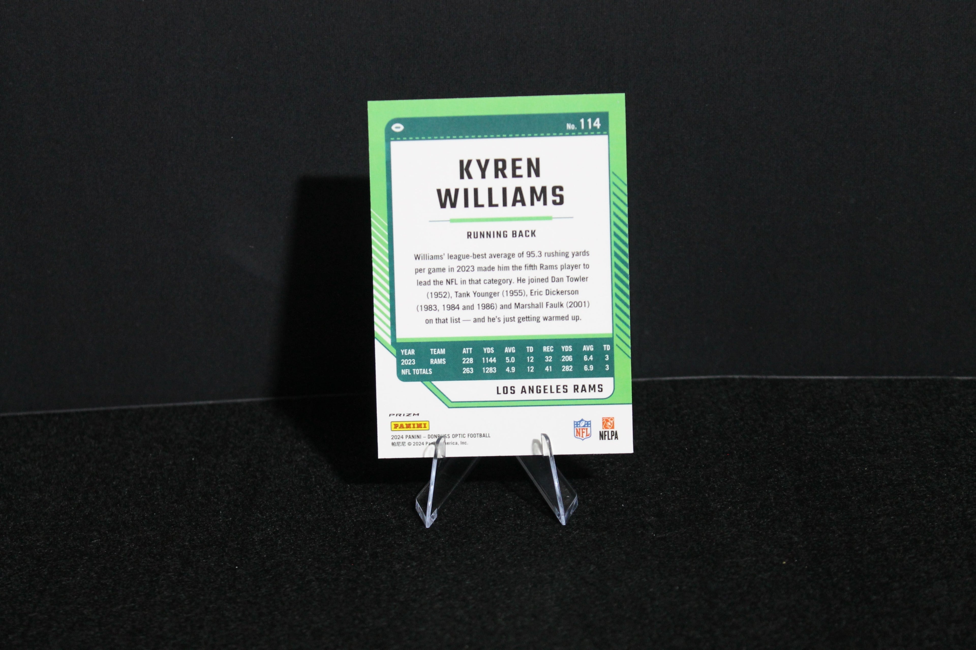Kyren Williams - 2024 Donruss Optic - Stars