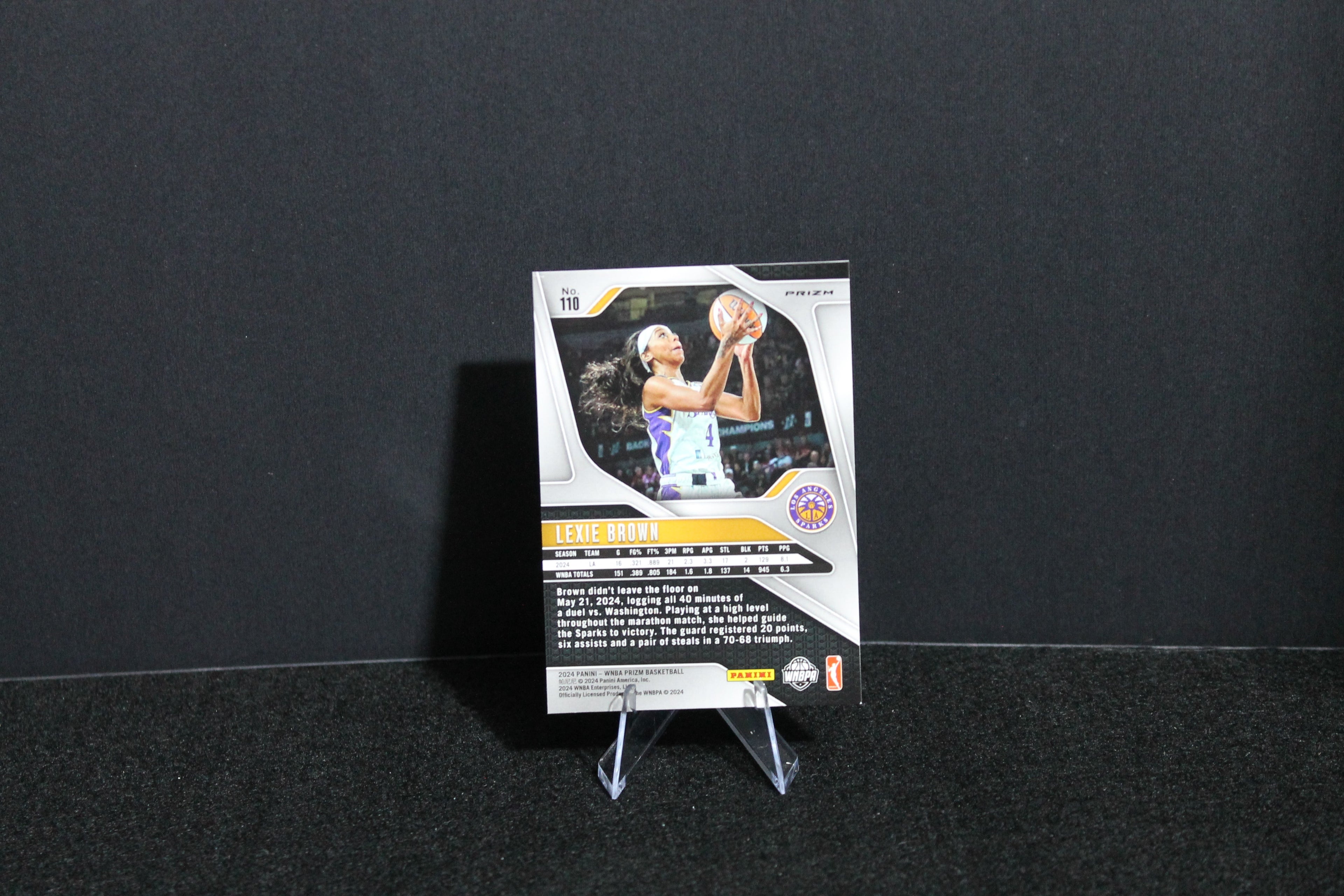Lexie Brown - 2024 Panini Prizm WNBA - Orange Ice