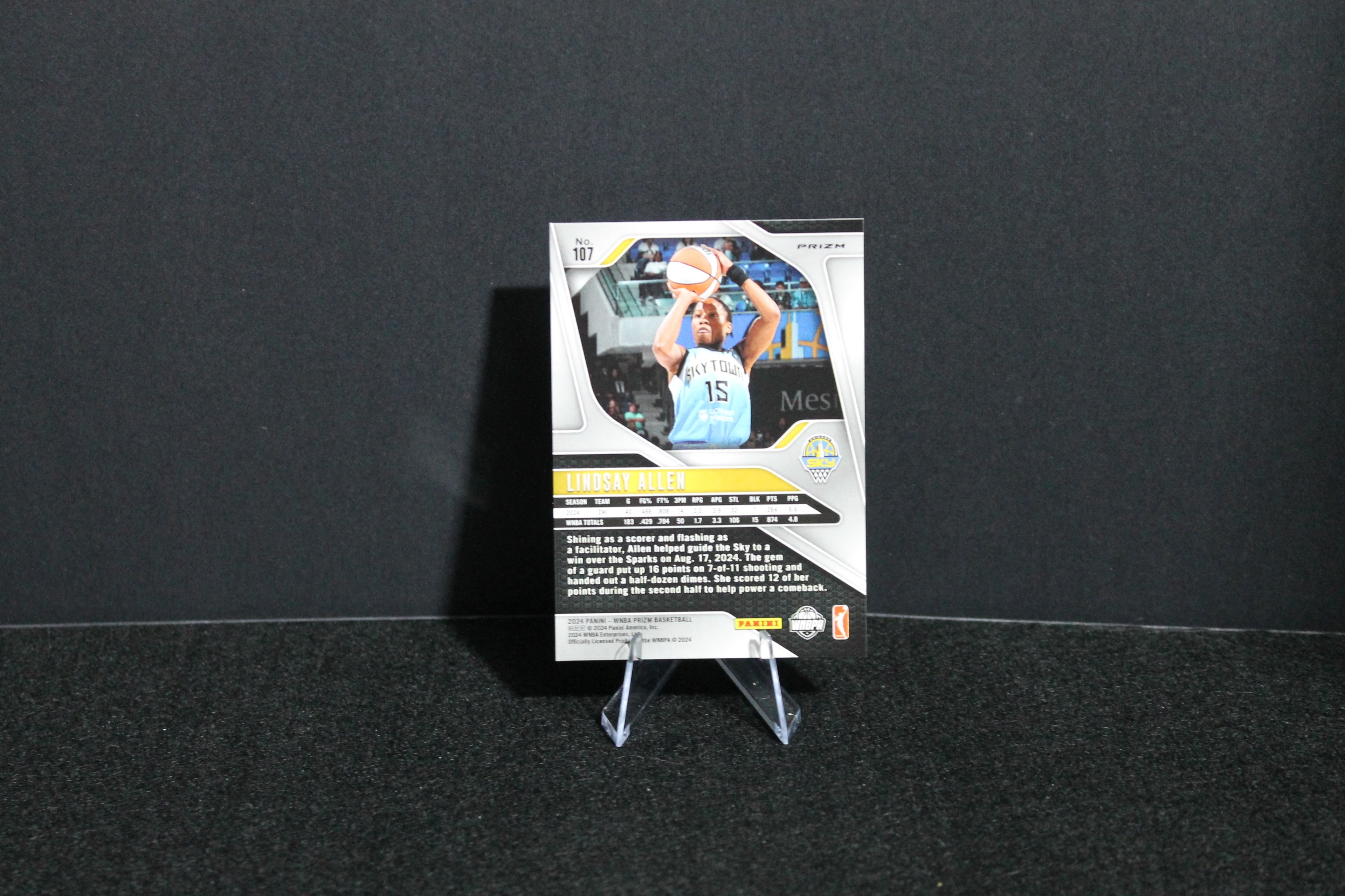 Lindsay Allen - 2024 Panini Prizm WNBA - Orange Ice