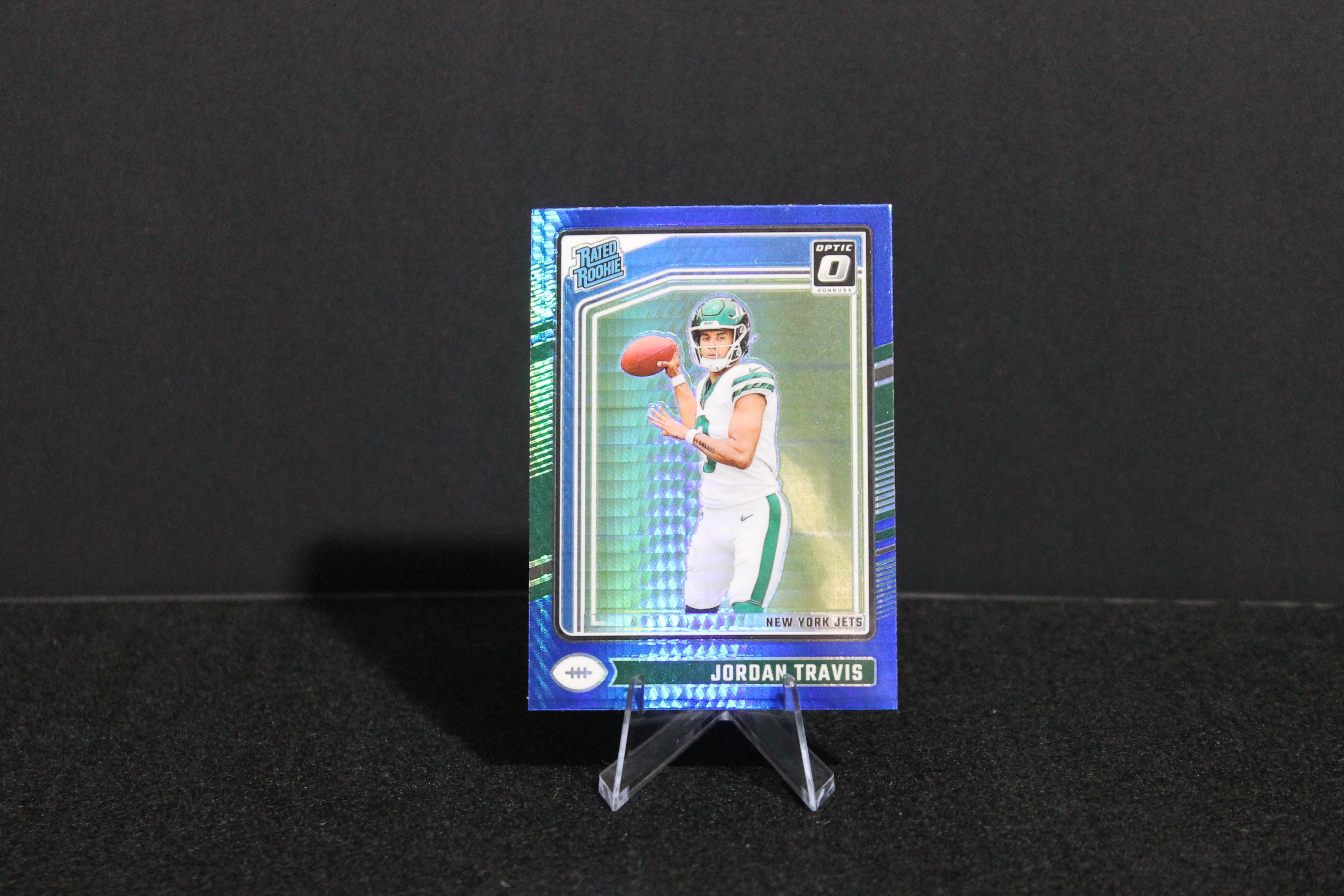 Jordan Travis - 2024 Donruss Optic - Blue Hyper - Rated Rookie
