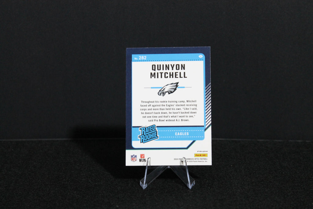 Quinyon Mitchell - 2024 Donruss Optic - Blue Hyper - Rated Rookie