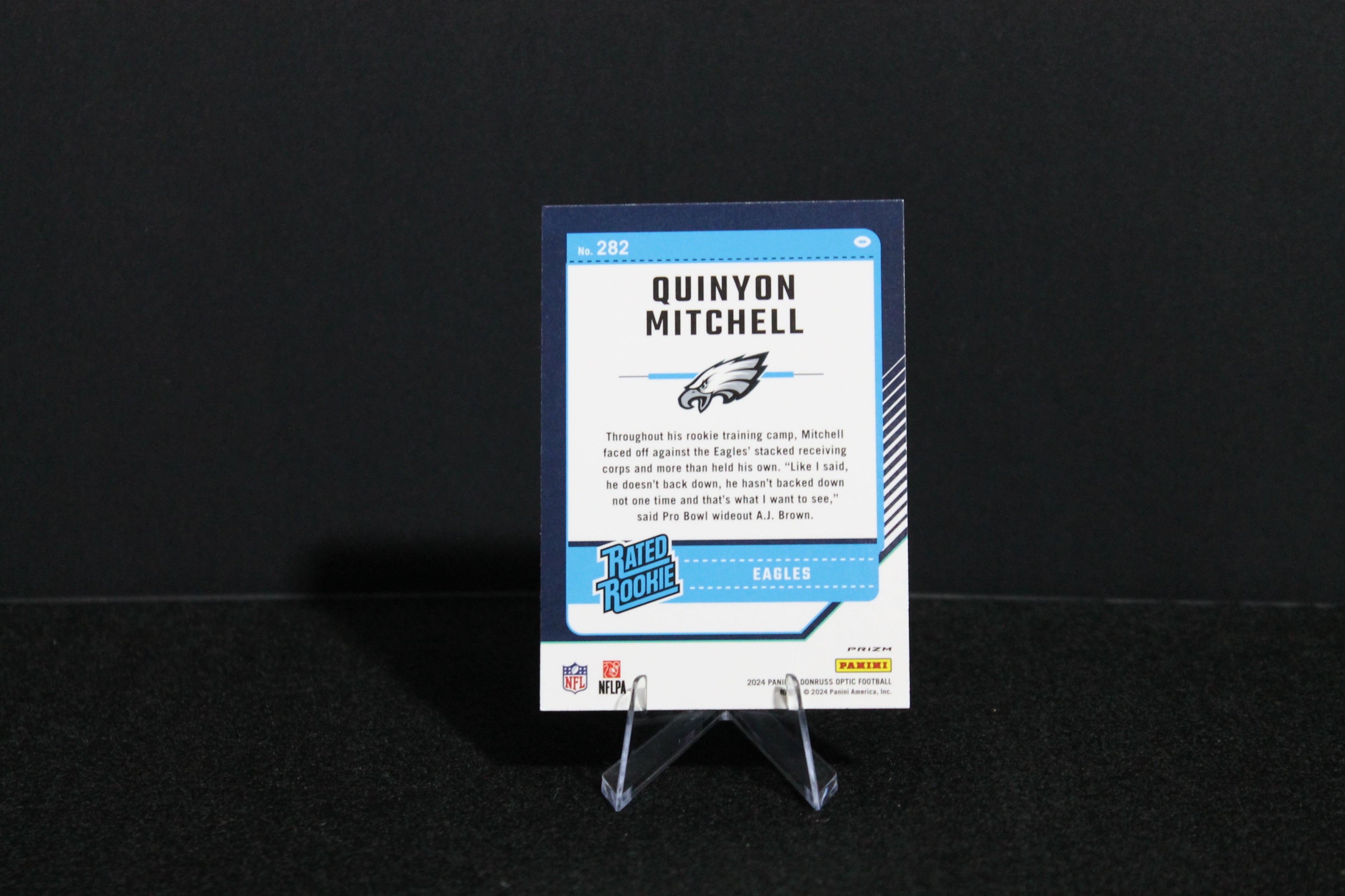 Quinyon Mitchell - 2024 Donruss Optic - Blue Hyper - Rated Rookie