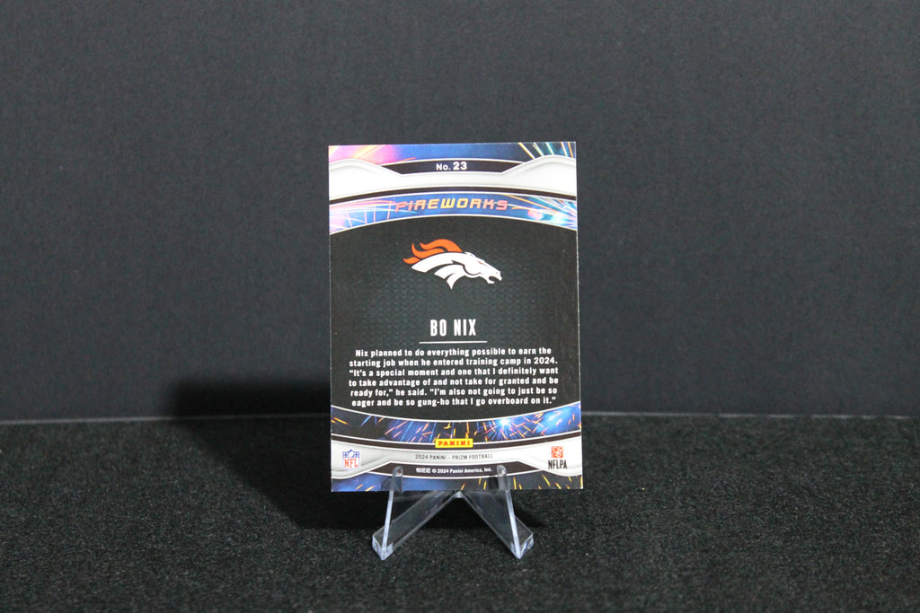 Bo Nix - 2024 Panini Prizm - Fireworks - Rookie
