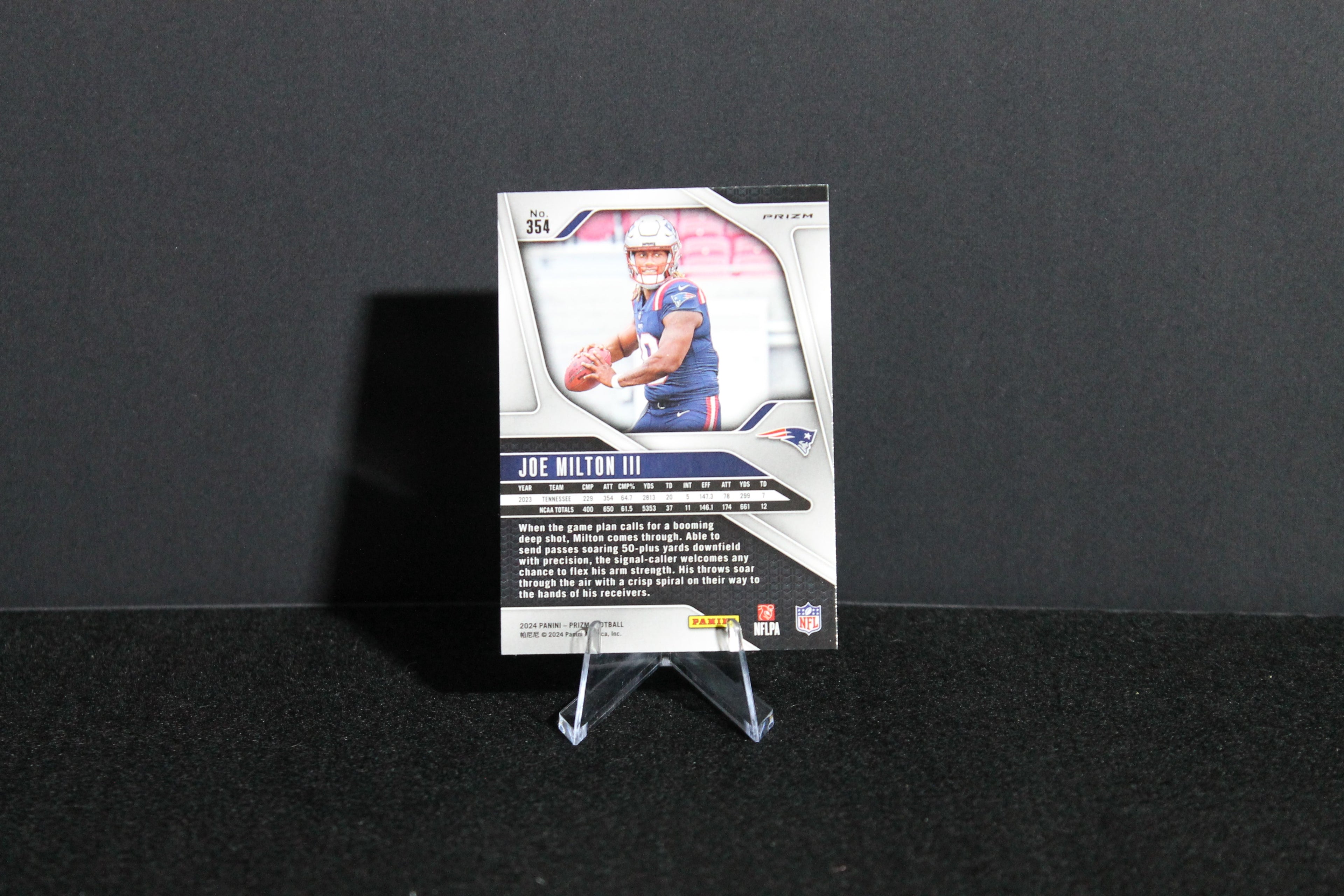 Joe Milton III - 2024 Panini Prizm - Lazer - Rookie