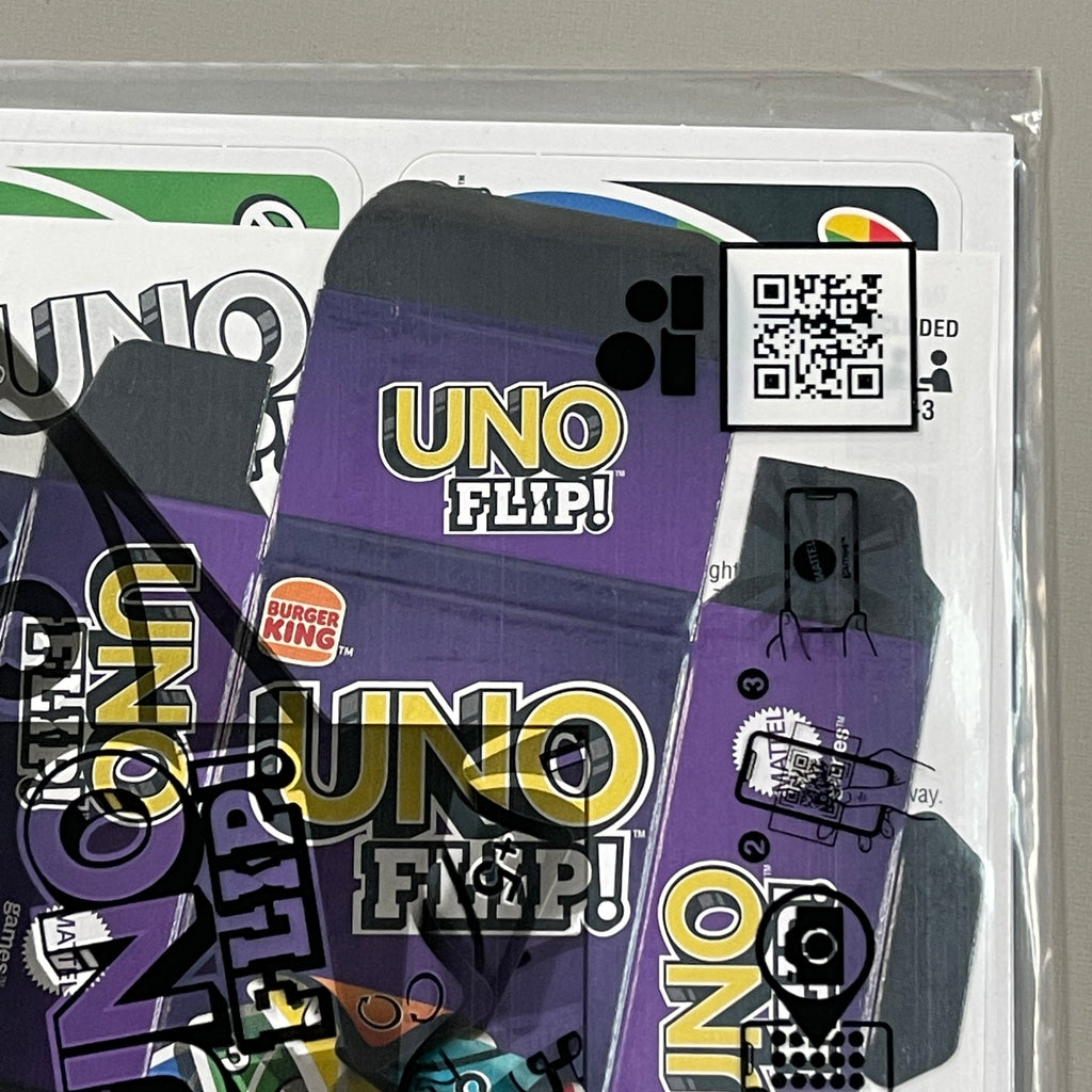 BURGER KING UNO Card Game Jul-Oct 2021 (Kid's Meal Toy) Mattel 15951B (New)