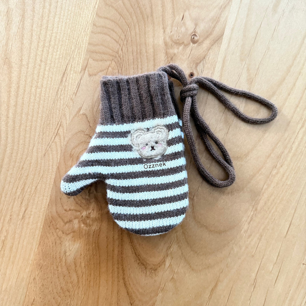 Pre-Order Kids Winter Gloves with String | Warm Toddler Mittens 2-5Y