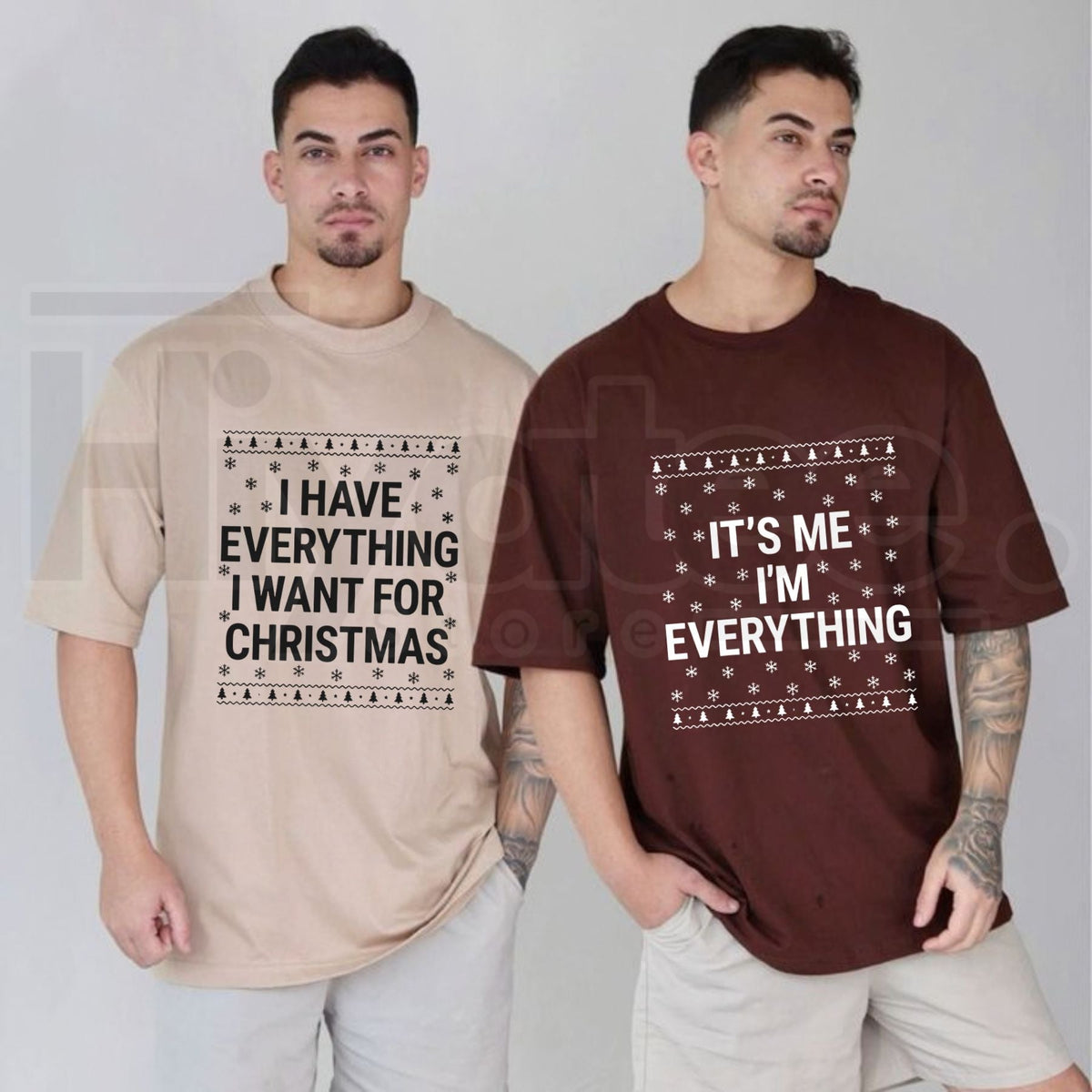 I’m Everything Christmas T-Shirt – Funny Holiday Couple Tee