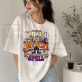 I'm With The Witch T-Shirt – Funny Broom Graphic Halloween Tee