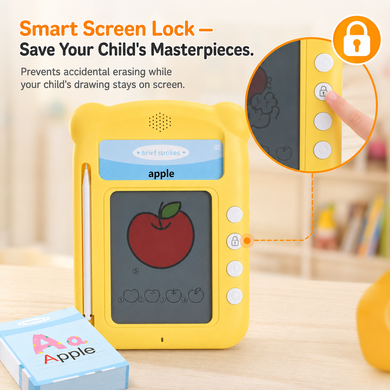 Talking Flash Cards with LCD Writing Tablet for Toddlers