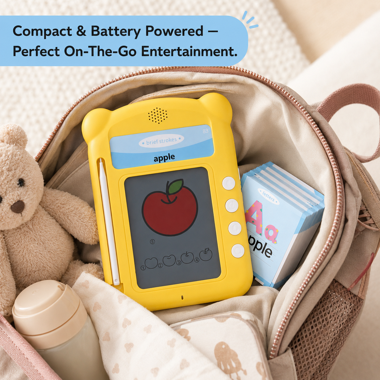 Talking Flash Cards with LCD Writing Tablet for Toddlers