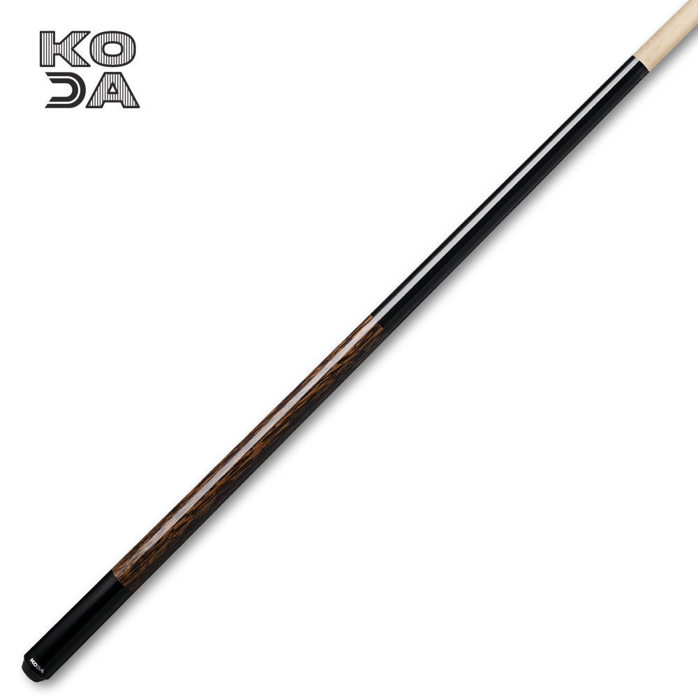 Koda Cue Stick Black Butt with Wood Decal