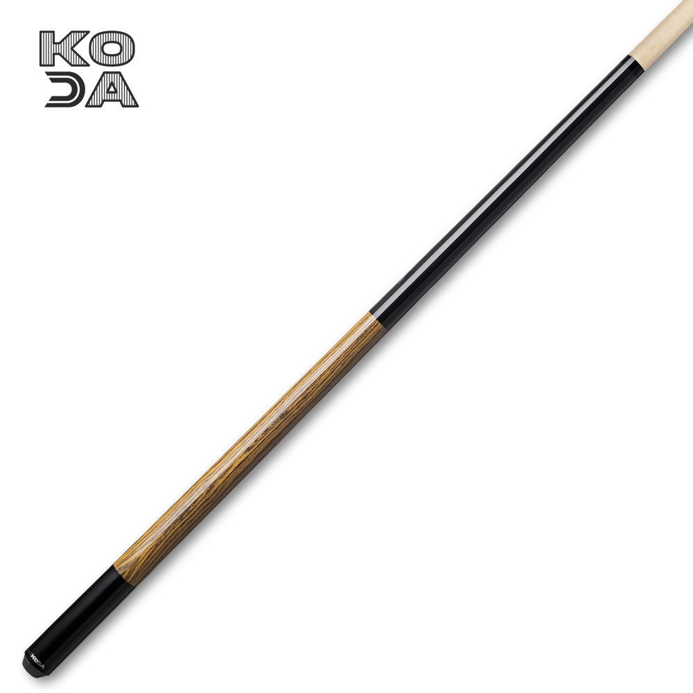 Koda Cue Stick Black Butt with Wood Decal