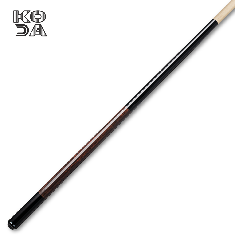 Koda Cue Stick Black Butt with Wood Decal