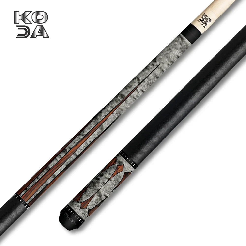 Koda Grey and Wood Grain Four Point Cue Stick