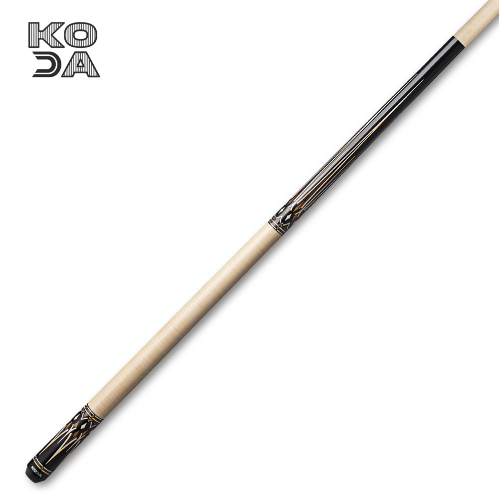 Koda Black with Cocobolo Overlay, Natural Maple Wrap, & Maple Shaft