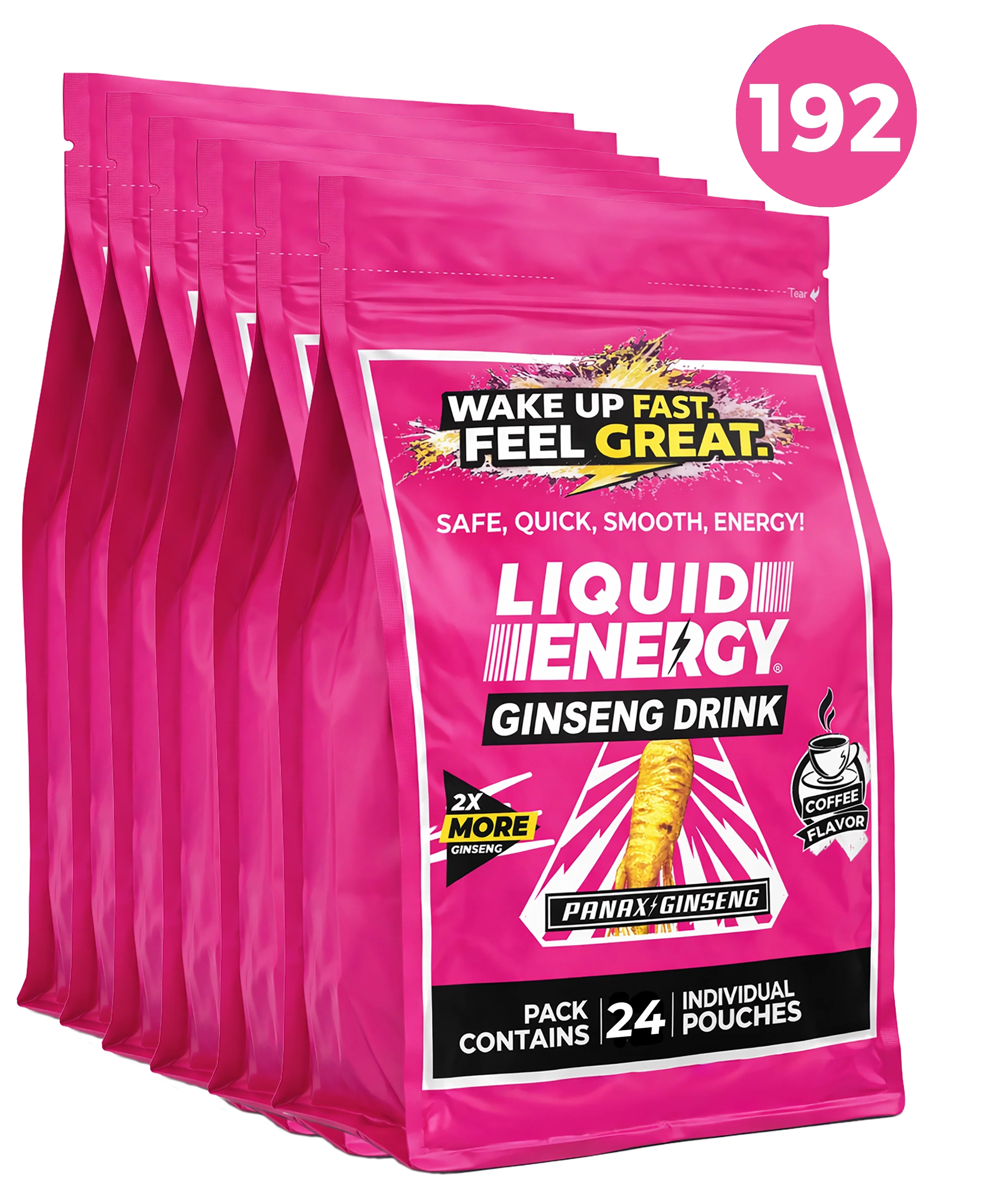 Liquid Energy Ginseng Drink Original Coffee