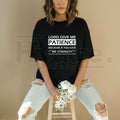 "Lord Give Me Patience" – Humorous Men's Plus Size Cotton Top