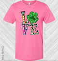 Love Shamrock St. Patrick's Day Graphic Tee