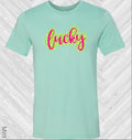 Lucky Pink Shamrocks St. Patrick's Day Graphic Tee