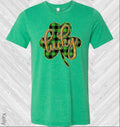 Lucky Buffalo Plaid Shamrock St. Patrick's Day Graphic Tee