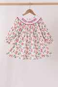 Merry christmas embroidery dress