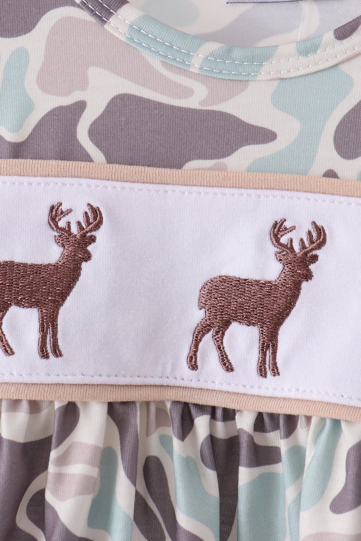 Hunting Deer Embroidery Bloomer Set