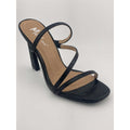 MIXX SHUZ MISS BLACK CROC PU HEELS