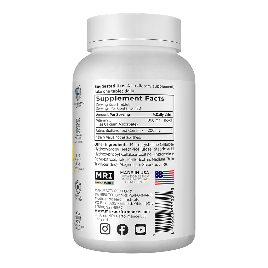 MRI Performance Vitamin C (180 Count)