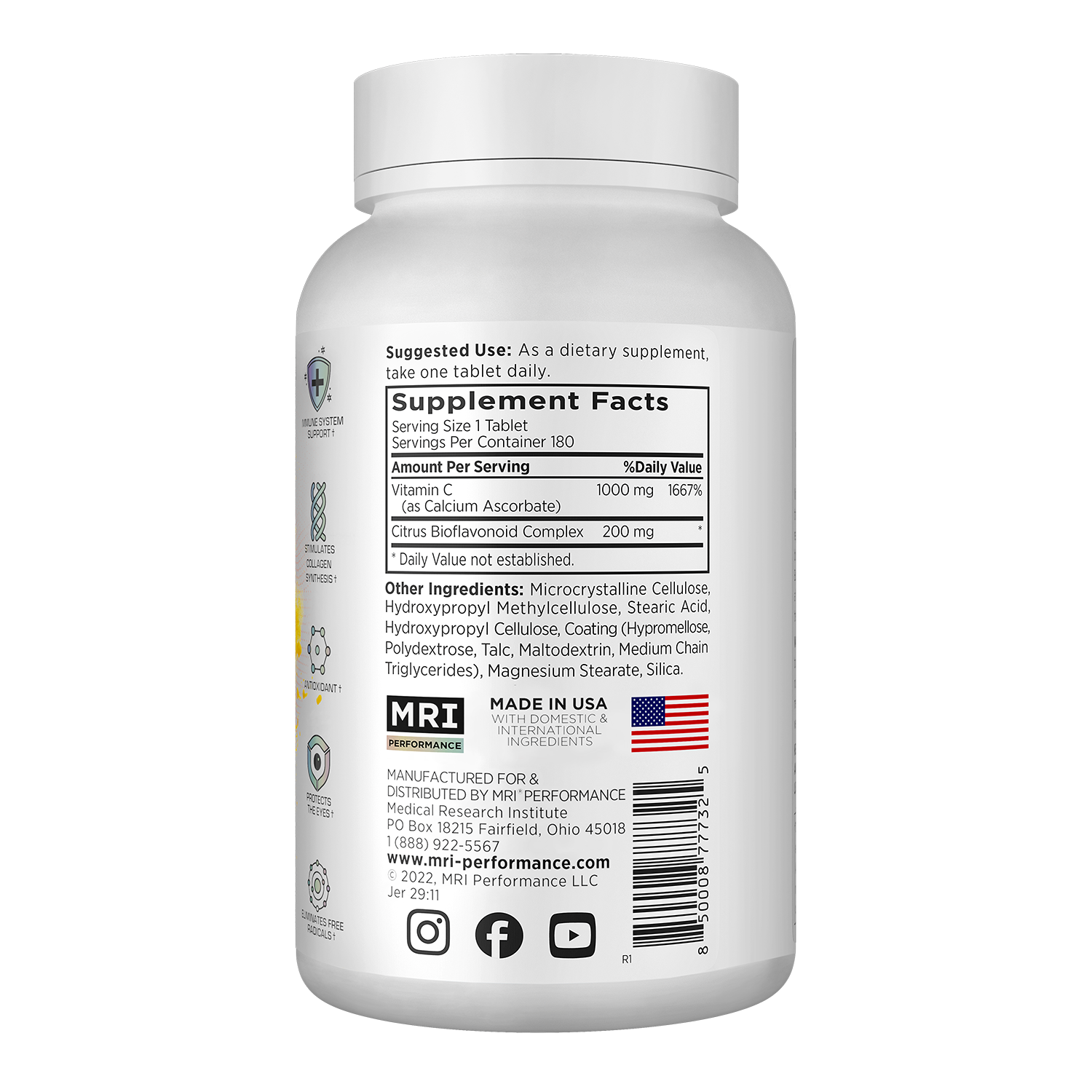 MRI Performance Vitamin C (180 Count)