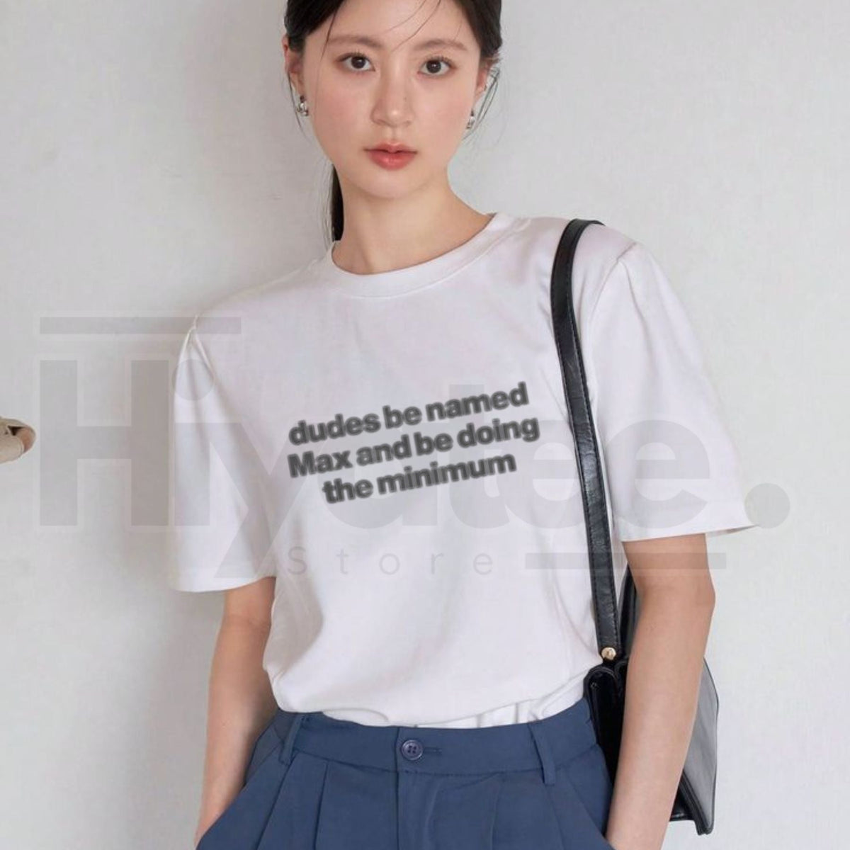 "Max Doing The Minimum" – Funny Sarcastic Name Graphic Top
