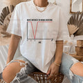 Men's Interest Over Time Graph Meme T-Shirt – Funny Sarcastic Data Chart Tee