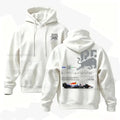 Men's Vintage Racing Cartoon Graphic Poly-Cotton Hoodie – Retro Motorsport Streetwear Pullover
