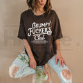 Mens Grumpy Fuckers Club T-Shirt – Funny Sarcastic Vintage Novelty Tee