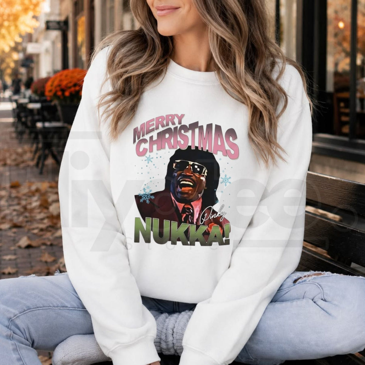 Merry Christmas Nuggah Sweatshirt, Funny Pinky Next Friday Movie Graphic Pullover