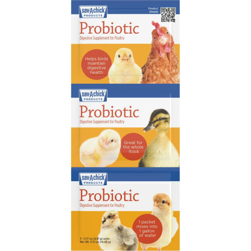 Chicken Adult Bird Sav-a-chick Probiotic Digestive Health Supplement Poultry 3pck