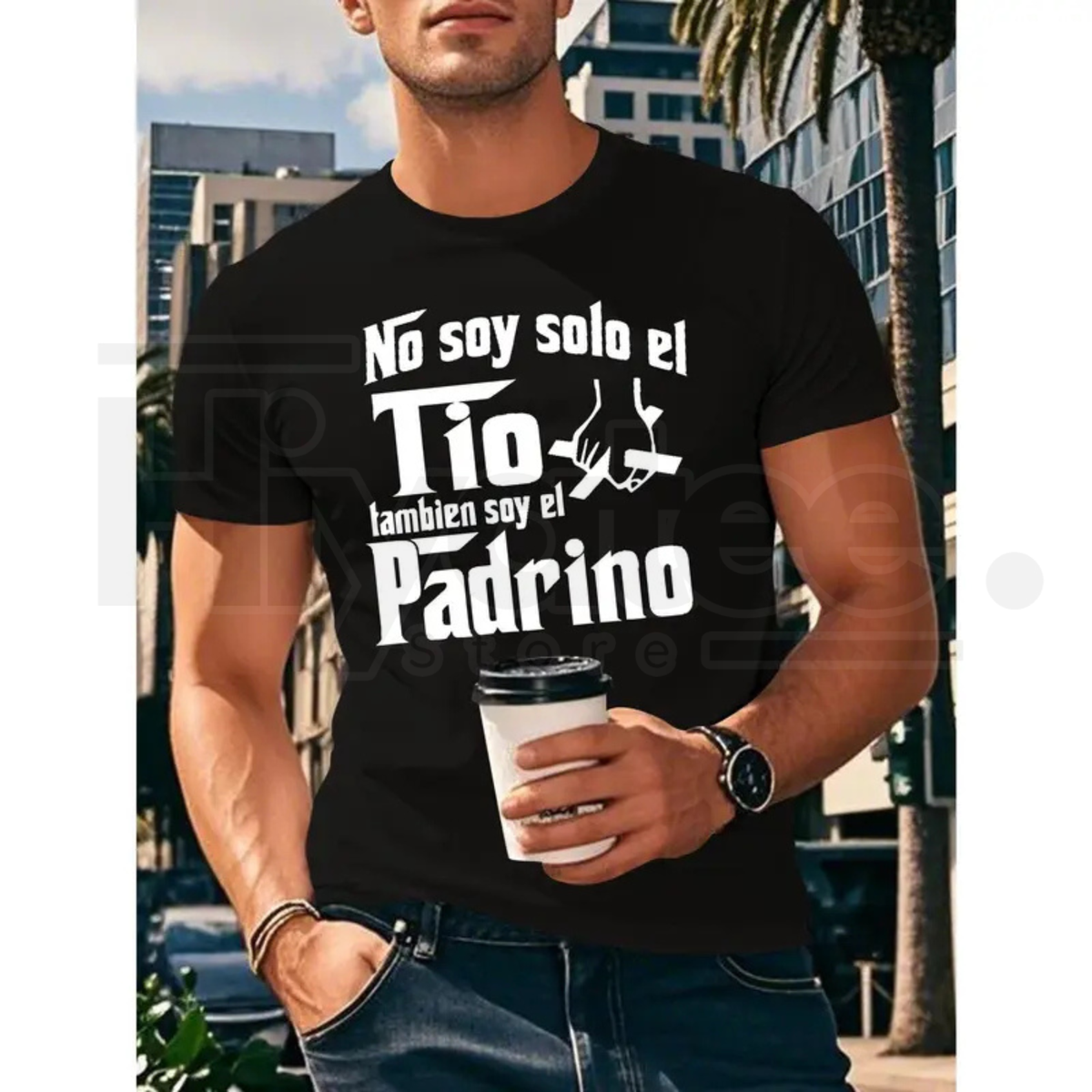 "No Soy Solo El Tio" – Funny Spanish Uncle & Dad Coffee Graphic Top