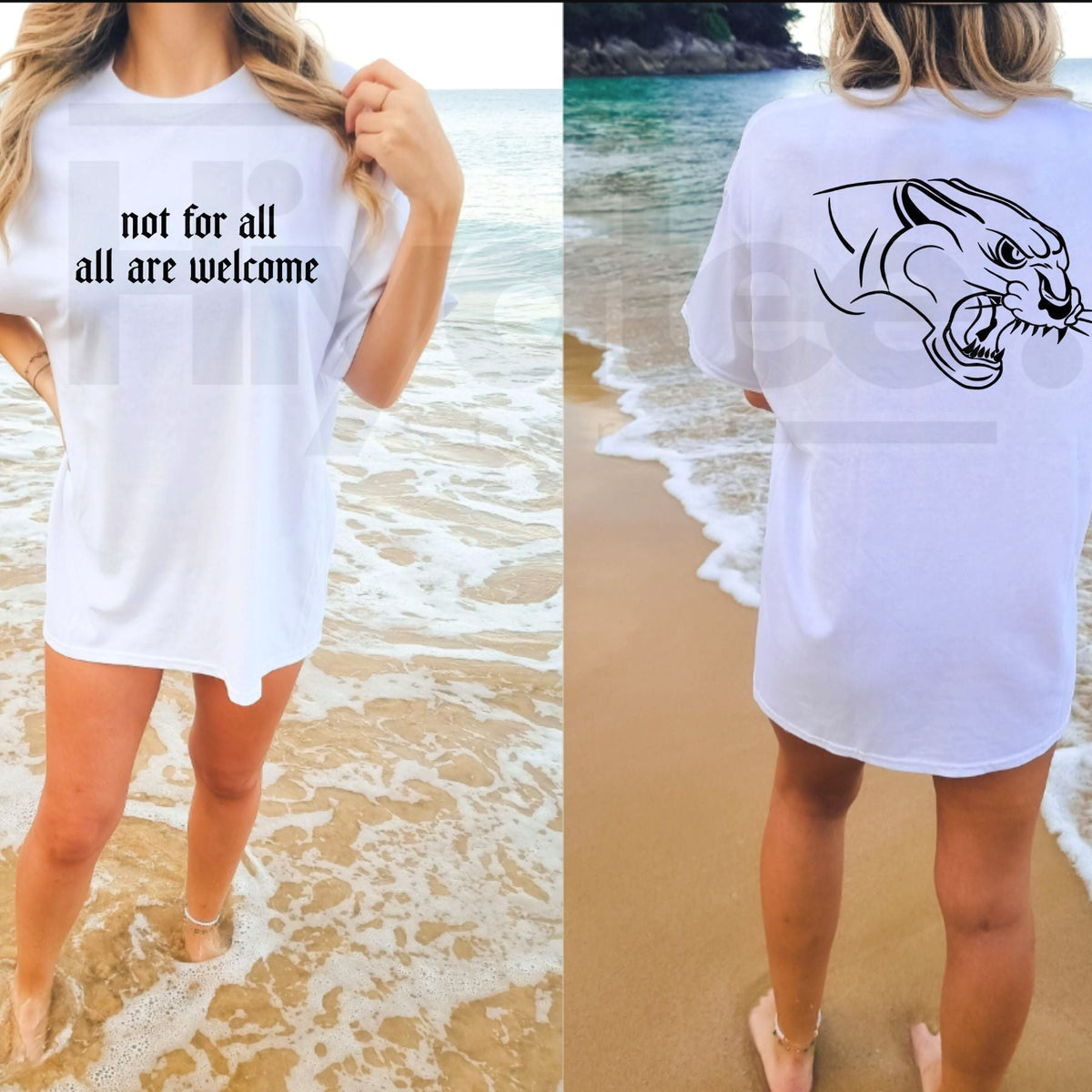 Not For All All Are Welcome T-Shirt – Inclusive Statement Quote Tee
