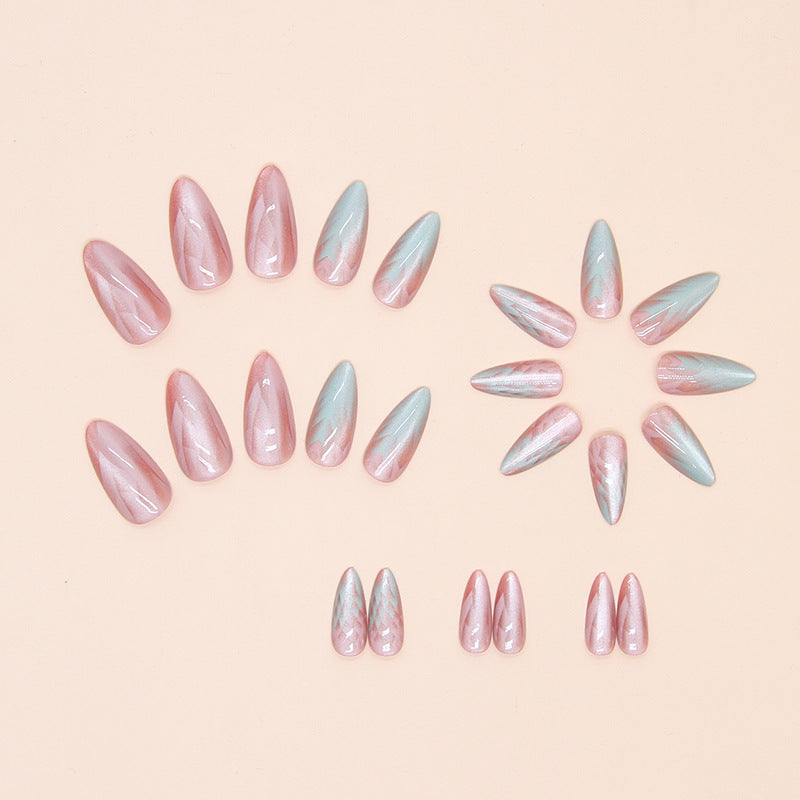 0977- Printed press on nails fake nails removable