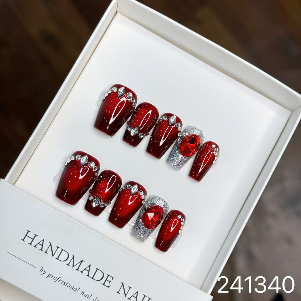 1029- Handmade press on nails fake nails removable