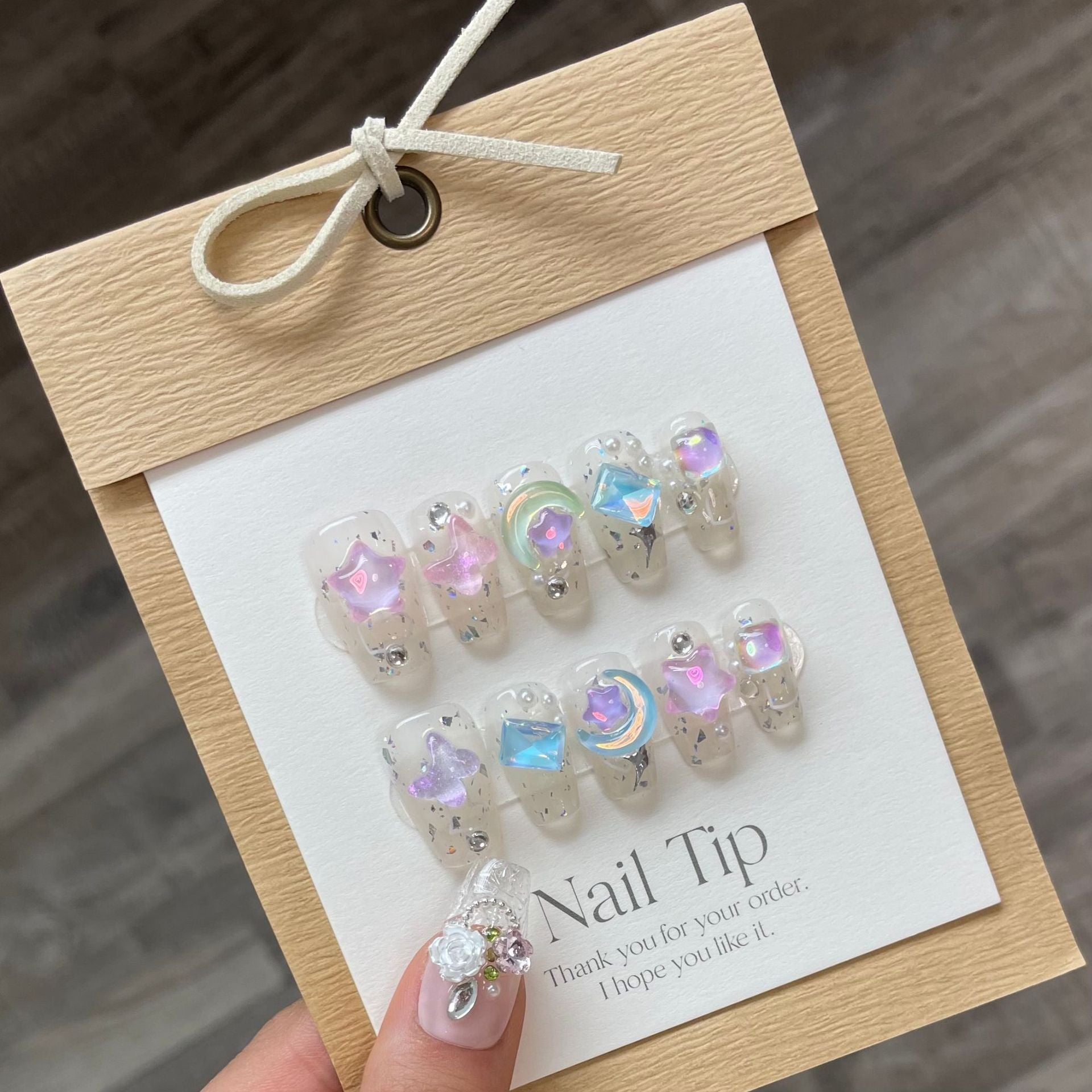 1024- Handmade press on nails fake nails removable
