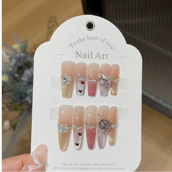 1034- Handmade press on nails fake nails removable