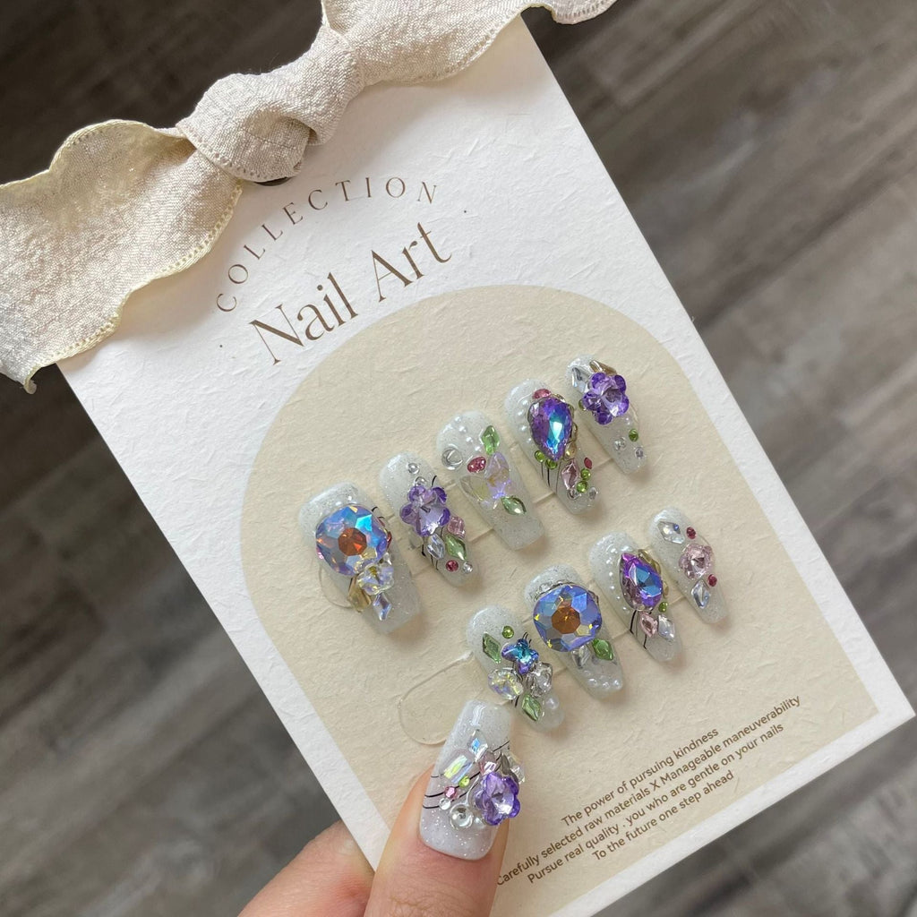 1024- Handmade press on nails fake nails removable