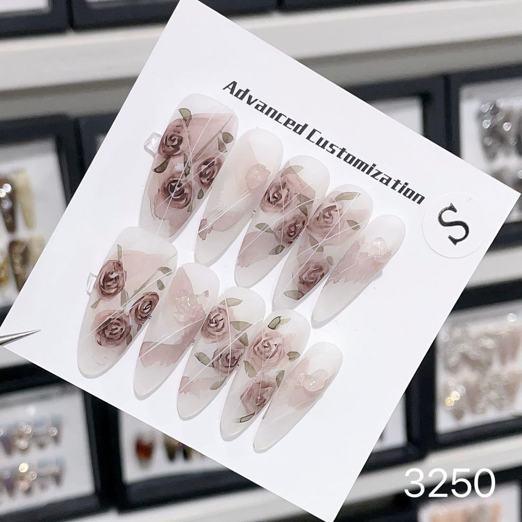 0962- Handmade press on nails fake nails removable