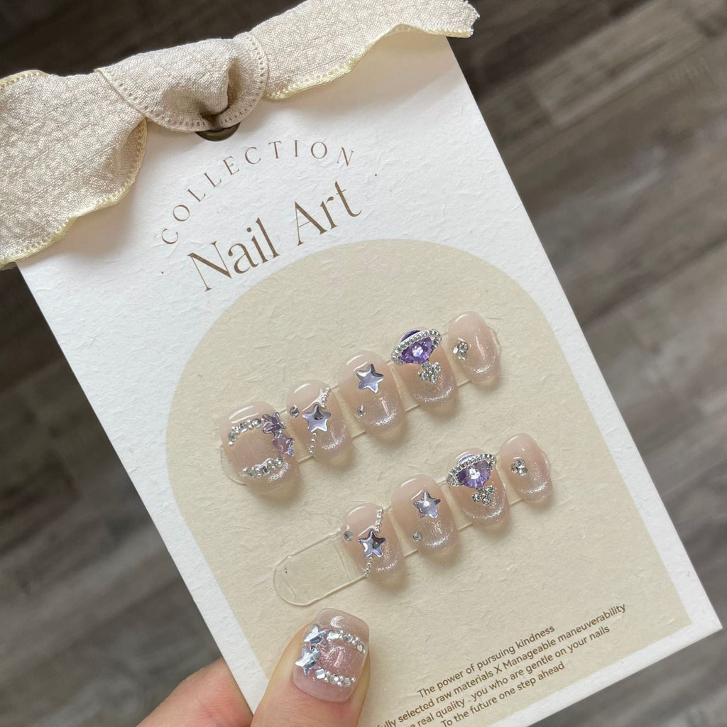 1024- Handmade press on nails fake nails removable