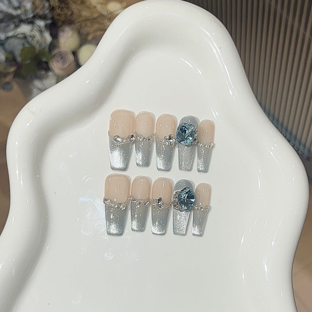 1034- Handmade press on nails fake nails removable