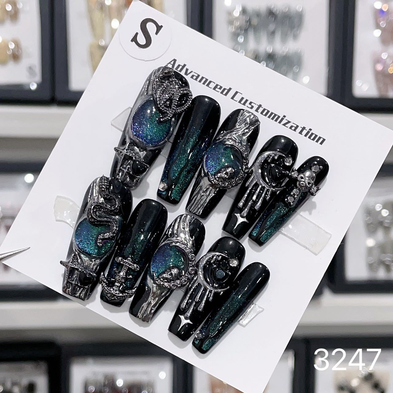 0962- Handmade press on nails fake nails removable