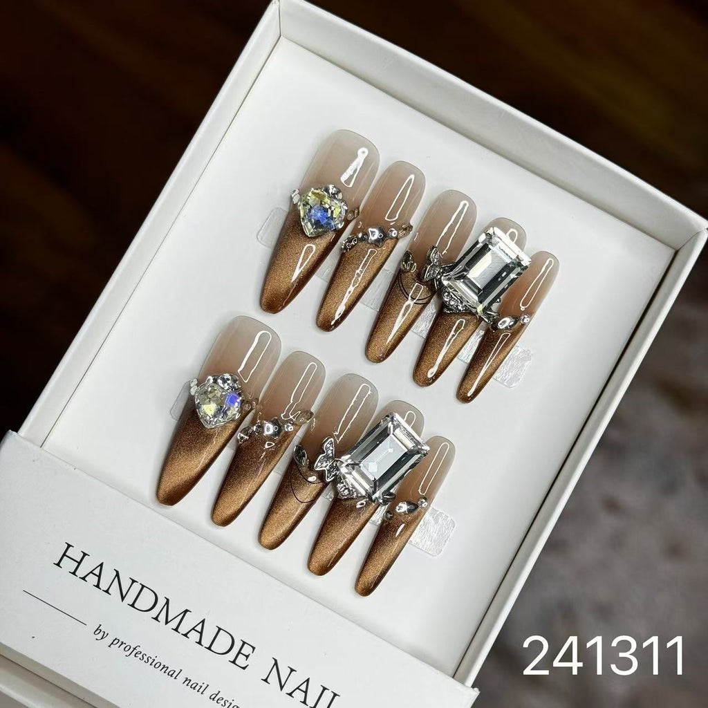 1029- Handmade press on nails fake nails removable